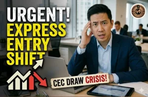 Navigate Migrate Immigration Consultants - Express Entry CRS Score Distribution Chart 2026