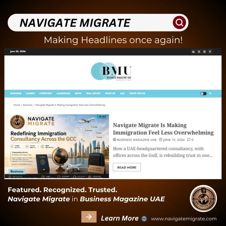 Navigate Migrate featured in Business Magazine UAE