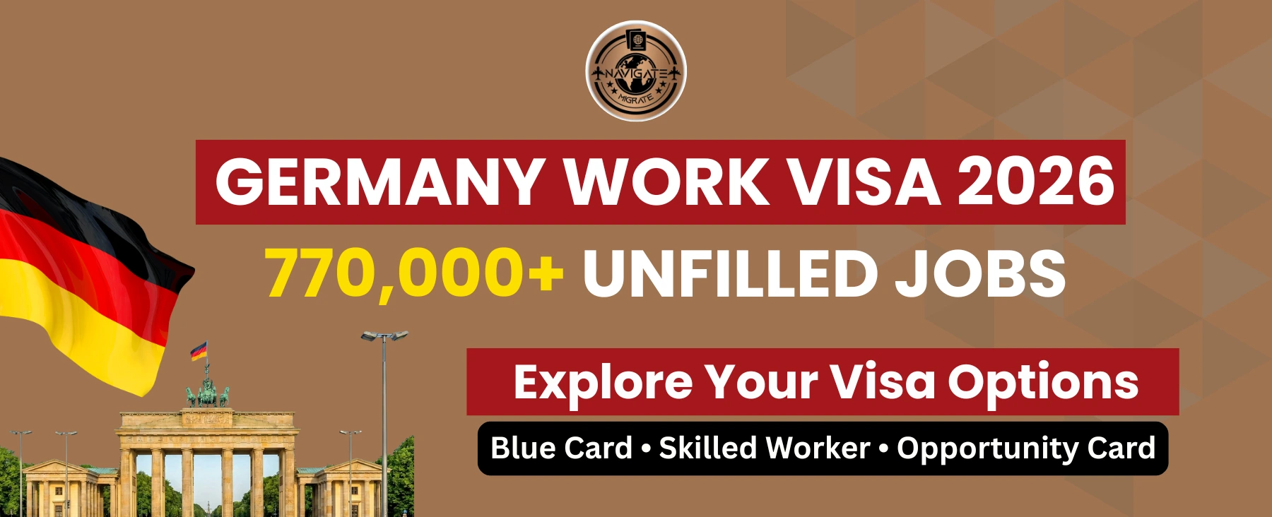 Germany Work Visa 2026 - Apply with Navigate Migrate - Best Immigration Consultants for Germany