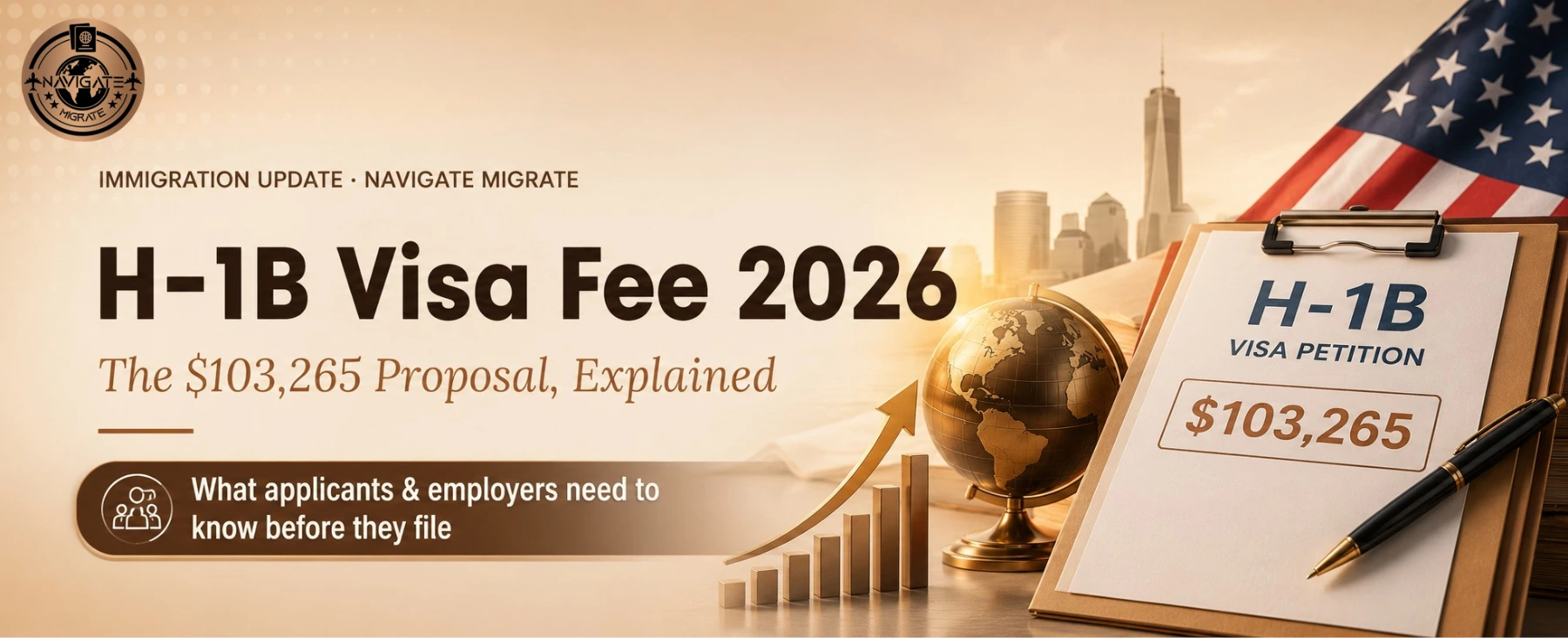 H-1B visa fee for 2026 - Navigate Migrate - Best immigration consultant for H-1B application